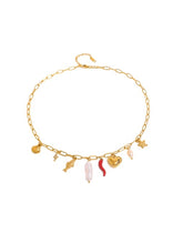 Load image into Gallery viewer, Eve Cornicello Charm Necklace Gold