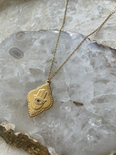 Load image into Gallery viewer, Hamsa Ornate Necklace Gold