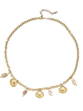 Load image into Gallery viewer, Isla Shell Charm Necklace Gold