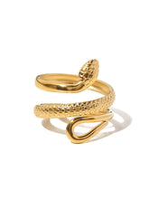 Load image into Gallery viewer, Snake Ring Gold