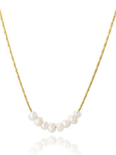 Load image into Gallery viewer, Willow Snake Chain with Pearls Gold