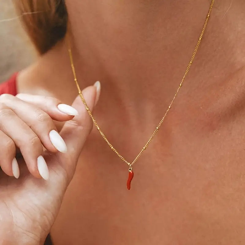 Evie Cornicello Necklace Gold