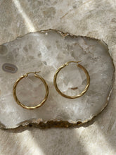 Load image into Gallery viewer, Chloe Twisted Hoop Earring Large Gold
