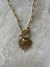 Load image into Gallery viewer, Heart Toggle Chain Necklace Gold
