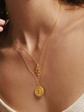 Load image into Gallery viewer, Snake Coin Necklace Gold

