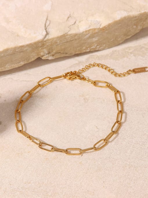 Lorelei Link Anklet Gold